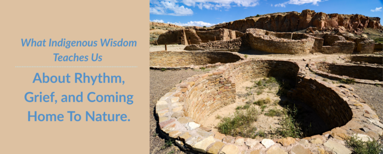 Title of Blog with image of Chaco Canyon to the right